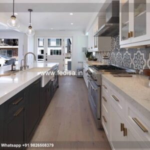 Modular Kitchen Spatula Kitchen Wall Decor Modern White And Wood Kitchen